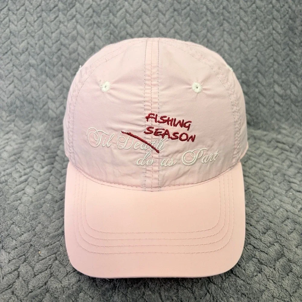 Cabela's Fishing Season Til Death Do Us Part Adjustable Ladies Pink Hat